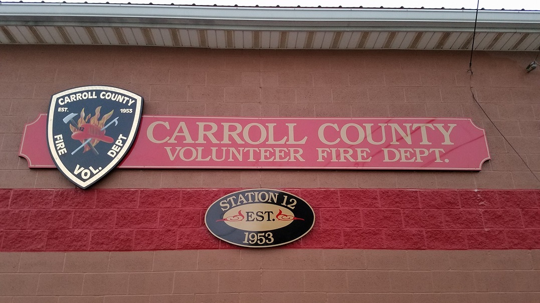 Carroll County Volunteer Fire Dept Sign Oh 5c4882683a1aa