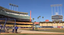 Dodgers Firefighter Batting Practice (ca)