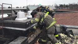 A small fire broke out at WellSpan Gettysburg Hospital on Thursday after a contractor struck fiberboard while drilling into a wall in a basement utility room. A small fire broke out at WellSpan Gettysburg Hospital on Thursday after a contractor struck fiberboard while drilling into a wall in a basement utility room.
