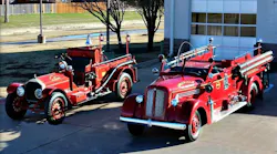 Greenville Fire-Rescue is collecting donations to pay for repairs on its1916 America La France apparatus and to buy back its 1948 Seagraves Pumper.