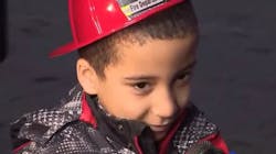 Angel Jimenez, 7, spotted the a fire that broke out at Hasbro's Children's Hospital in Providence, RI. Angel Jimenez, 7, spotted the a fire that broke out at Hasbro's Children's Hospital in Providence, RI.