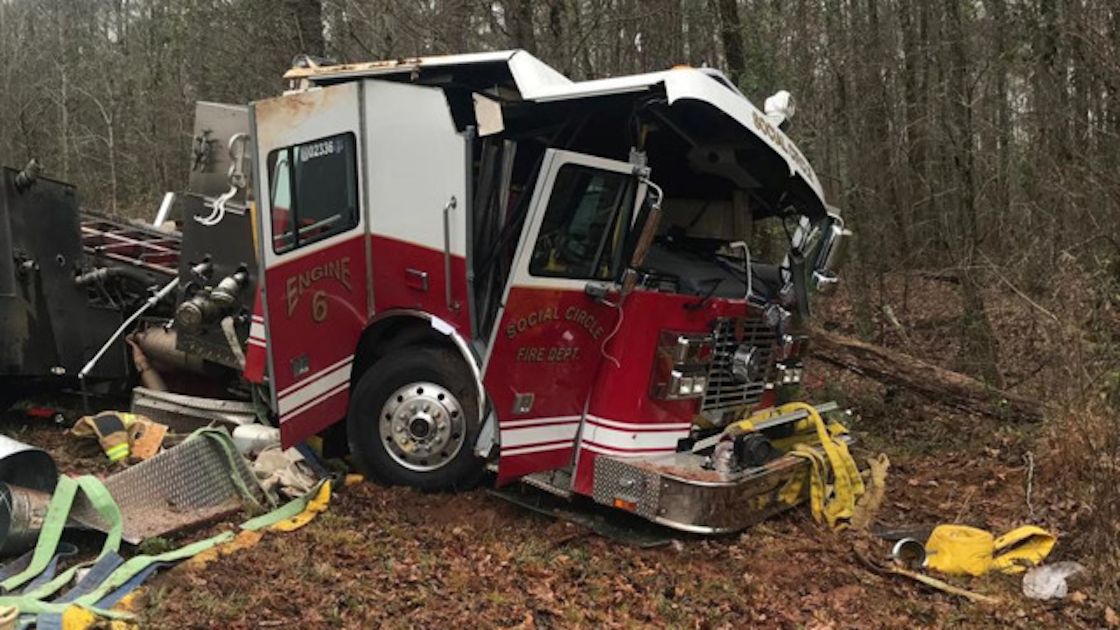 GA Authorities Investigate Fire Apparatus Crashes Firehouse