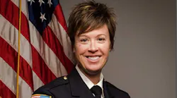 Trisha Wolford, Spokane, WA, Fire Department's first female assistant chief who has been hired as the first female fire chief for the Anne Arundel County, MD, Fire Department.