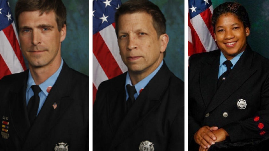Wilmington firefighters &mdash; Lt. Christopher Leach and senior firefighters Jerry Fickes and Ardythe 'Ardy' Hope &mdash; died in a row house arson in 2016.