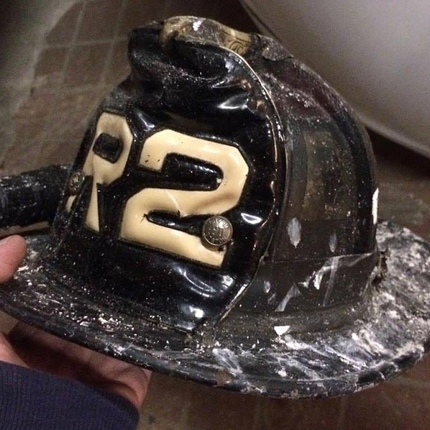Boston firefighter Brian Mullen's RESCUE 2 helmet went missing while working a recent technical rescue on the Muddy River.