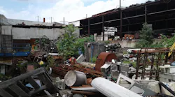 Scrap yards may contain just about anything society has produced at one time or another to include wood, metal, plastic and various liquids.