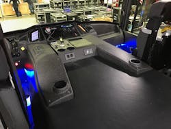 Sleek designs, touch screen control panels, cup holders, and power outlets are among the automotive-like features found in Ahrens-Fox apparatus. Sleek designs, touch screen control panels, cup holders, and power outlets are among the automotive-like features found in Ahrens-Fox apparatus.