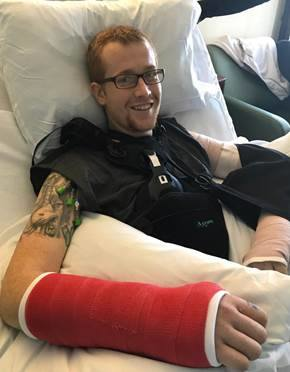 Clinton, IA, firefighter Adam Cain.