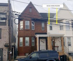 A deadman room features smaller windows over entrances. A deadman room features smaller windows over entrances.