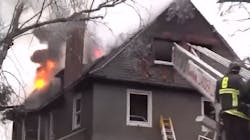 Boston firefighters battled a &apos;very difficult&apos; five-alarm fire at a home in Roxbury on Tuesday.
