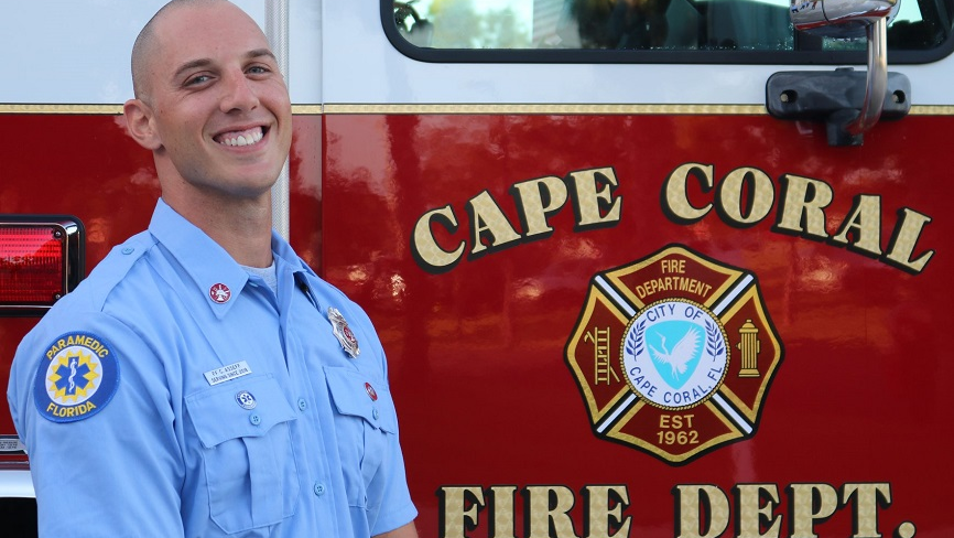 Cape Coral, FL, firefighter Christopher Asseff.