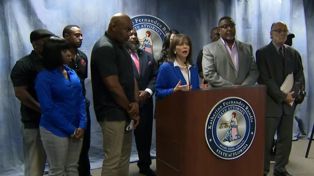 The Miami-Dade State Attorney's Office announced Tuesday charges against four firefighters stemming from a vulgar incident in 2017.