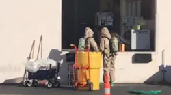 Santa Rosa, CA, firefighters contained a nitric acid spill at a business Wednesday.