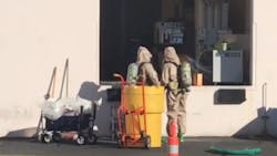 Santa Rosa, CA, firefighters contained a nitric acid spill at a business Wednesday.