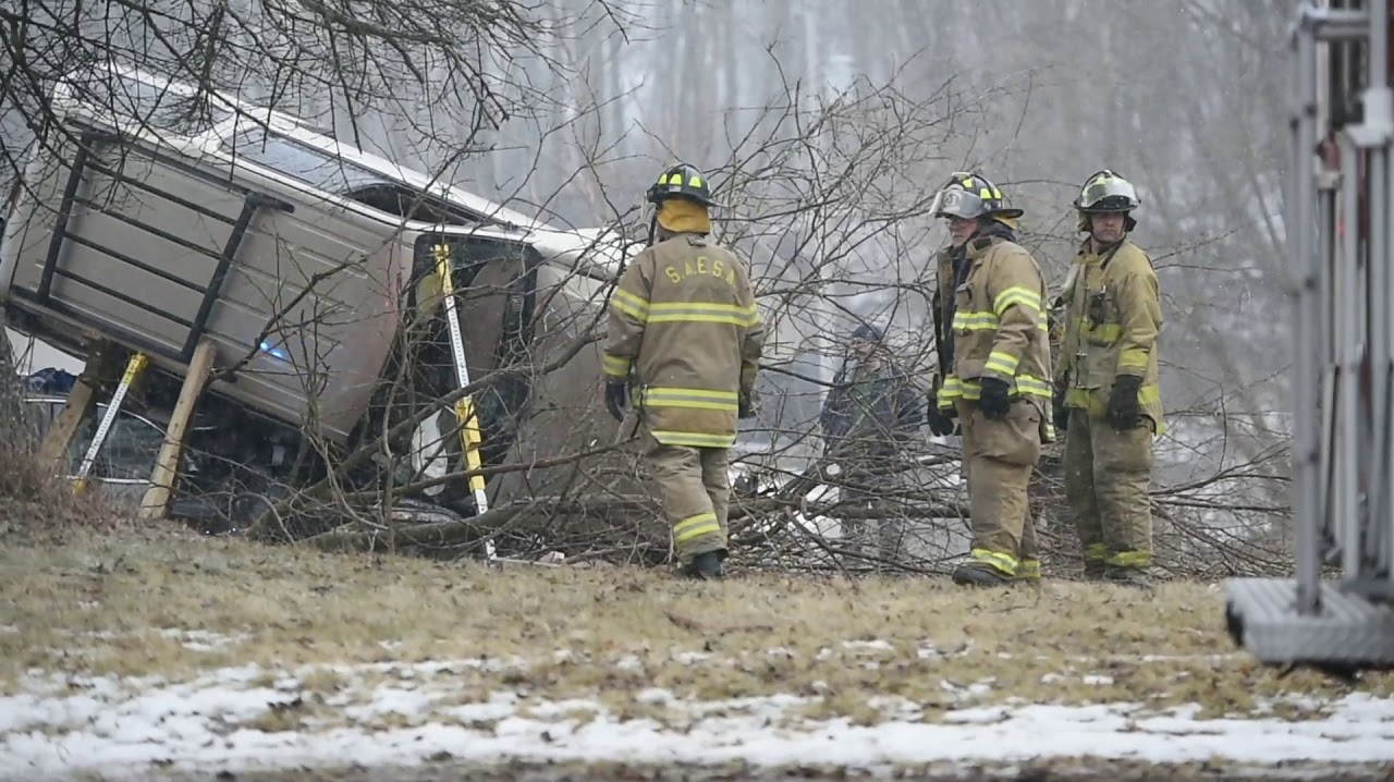 Watch Waterloo Township MI Firefighters Rescue Driver Trapped in Rolled ...