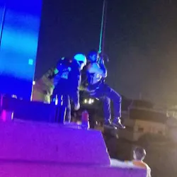 San Diego firefighters rescued 16 passengers who were trapped for several hours in a suspended SeaWorld gondola Monday night. San Diego firefighters rescued 16 passengers who were trapped for several hours in a suspended SeaWorld gondola Monday night.