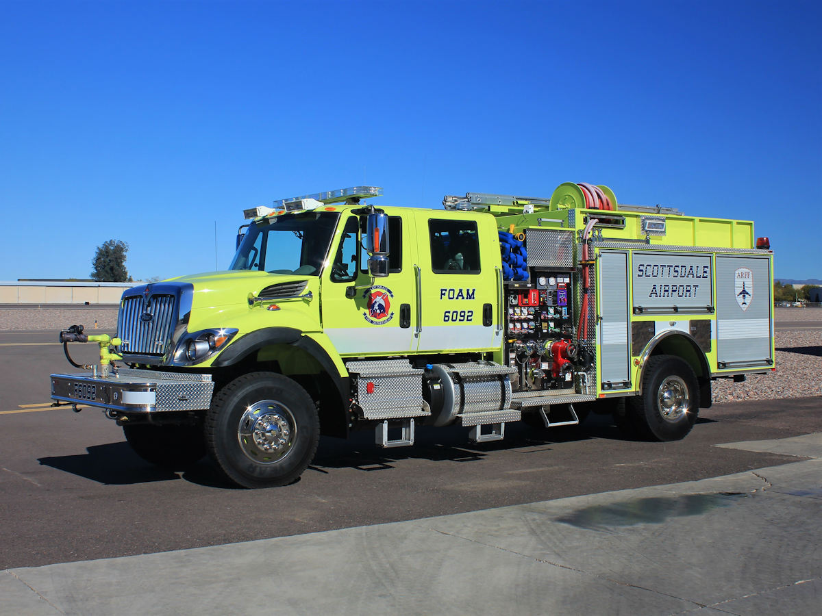 Scottsdale, AZ, Airport Gets Foam Truck Built by Pierce ...