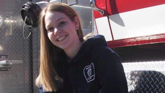 Allison Forsythe, the daughter of retired Watkins, NC, Fire Chief Charles Forsythe who died in a plane crash earlier this month.