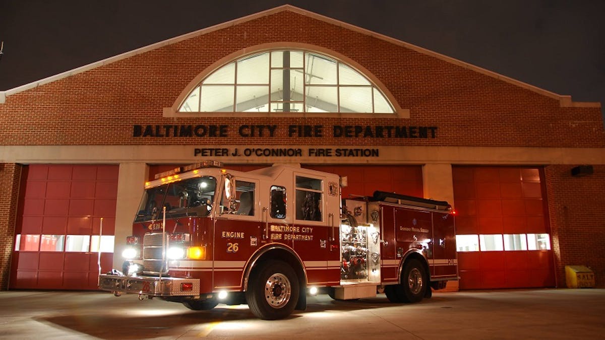 Baltimore C Ity Fire Dept Engine (ma)