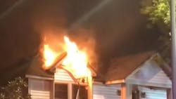 Firefighters saved memorabilia from the El Lago, TX, house of the widow of Challenger astronaut Ronald McNair after it caught fire early Wednesday. Firefighters saved memorabilia from the El Lago, TX, house of the widow of Challenger astronaut Ronald McNair after it caught fire early Wednesday.