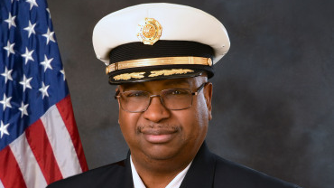Akron, OH, Fire Chief Clarence Tucker.