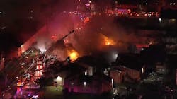It took around 70 Dallas firefighters a few hours to extinguish the fire at a two-story apartment building early Monday. It took around 70 Dallas firefighters a few hours to extinguish the fire at a two-story apartment building early Monday.
