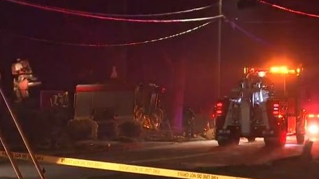 Three Dekalb County, GA, firefighters were hospitalized following an apparatus crash Monday night.