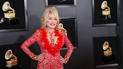 Dolly Parton this year&apos;s Grammy Awards in Los Angeles.