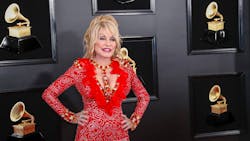 Dolly Parton this year's Grammy Awards in Los Angeles. Dolly Parton this year's Grammy Awards in Los Angeles.