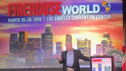 Detroit Deputy Fire Commissioner Dave Fornell speaks to Firehouse World attendees in Los Angeles on Wednesday, March 27, 2019. Detroit Deputy Fire Commissioner Dave Fornell speaks to Firehouse World attendees in Los Angeles on Wednesday, March 27, 2019.