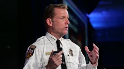 CAL FIRE Deputy Director Mike Mohler speaking to Firehouse World attendees on Tuesday, March 26, 2019. CAL FIRE Deputy Director Mike Mohler speaking to Firehouse World attendees on Tuesday, March 26, 2019.