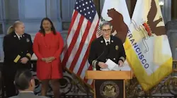 Jeanine Nicholson (right) was appointed as the new chief for the San Francisco Fire Department on Wednesday.