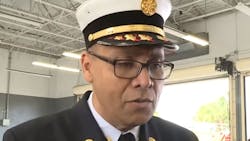 Palm Beach County Fire Chief Reginald Duren was sworn in during a ceremony Monday. Palm Beach County Fire Chief Reginald Duren was sworn in during a ceremony Monday.