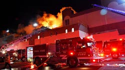 More than 60 St. Paul, MN, firefighters battled a blaze at a recycling center earlier Thursday. More than 60 St. Paul, MN, firefighters battled a blaze at a recycling center earlier Thursday.