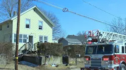 A Waterford, CT, firefighter was hurt after he fell through the floor while battling a basement fire Thursday.
