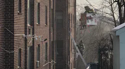 Hartford, CT, firefighters rescued around a dozen people from an apartment blaze Thursday.