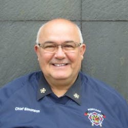 Portage, WI, Fire Chief Clayton Simonson Jr. Portage, WI, Fire Chief Clayton Simonson Jr.