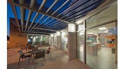 Protected outdoor patios and terraces like that at Germantown Milestone Station 34 in Montgomery County, MD, can provide important breakout space for privacy, decompression, stress reduction and emotional rejuvenation.