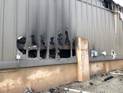 The ski shop was essentially a building on top of a building, with an approximately 4-foot void between it and the original building below. The ski shop was essentially a building on top of a building, with an approximately 4-foot void between it and the original building below.