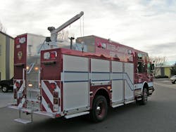 Inter-Canyon Fire Protection District in Colorado ordered a heavy rescue with a crane with its primary purpose of removing dead elk from the road ways after collisions with vehicles. Inter-Canyon Fire Protection District in Colorado ordered a heavy rescue with a crane with its primary purpose of removing dead elk from the road ways after collisions with vehicles.