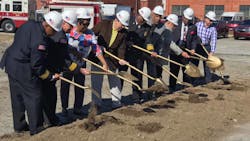 Augusta Commission members and fire department officials break ground on a new fire station Monday. Augusta Commission members and fire department officials break ground on a new fire station Monday.