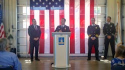 New Merced, CA, Fire Chief Billy Alcorn was sworn in Thursday before a crowd of more than 100 people. New Merced, CA, Fire Chief Billy Alcorn was sworn in Thursday before a crowd of more than 100 people.