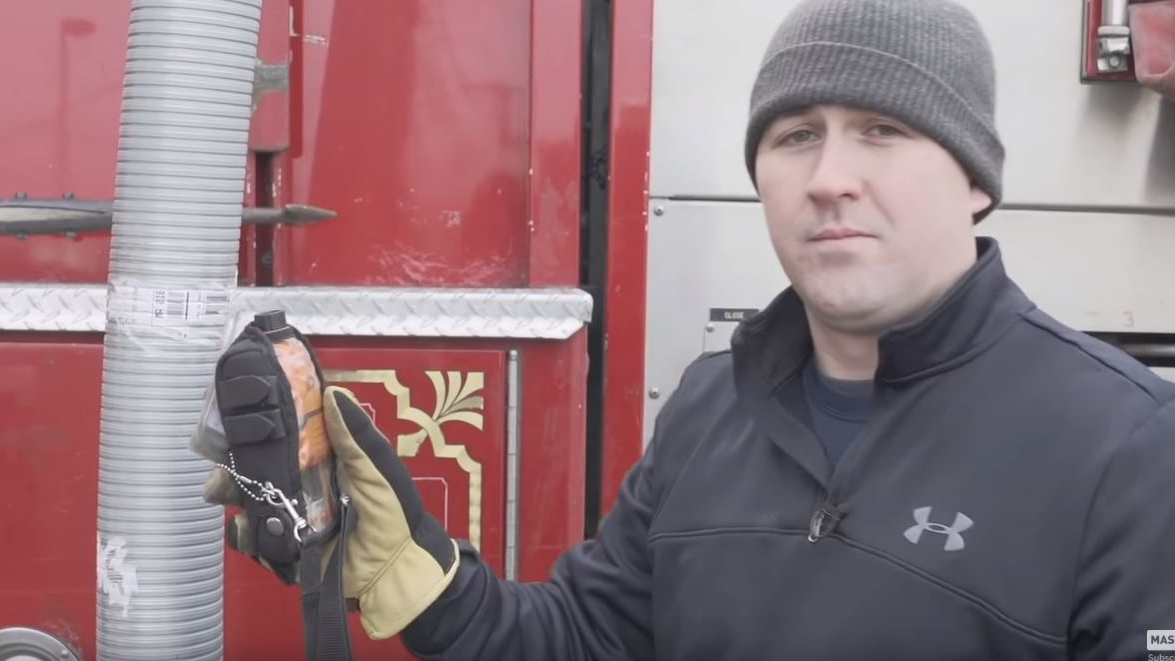 Worcester, MA, firefighter John Callahan invented 'the Calavent,&rdquo; a chimney-like devie that connects to the exhaust pipe of an apparatus, carrying fumes several feet into the air and away from firefighters.