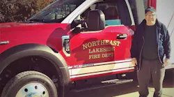Michael Watkins, a driver and engineer with the Northeast Lakeside, AR, Fire Department.