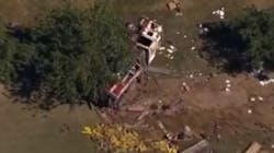 Three Phoenix firefighters were injured when their apparatus collided with a pickup truck while responding to a call Sunday. Three Phoenix firefighters were injured when their apparatus collided with a pickup truck while responding to a call Sunday.