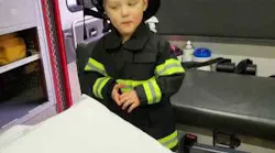 Henry Iselin, a 3-year-old boy with acute lymphoblastic leukemia, was given customize turnout gear by the Keene, NH, firefighters union.