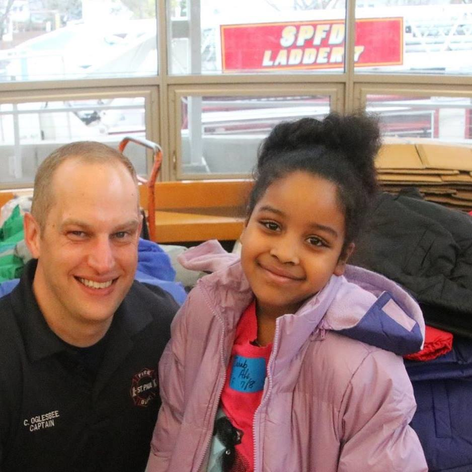 The real payoff for all this work comes at the coat distribution events.