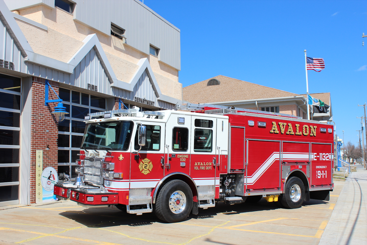 Avalon, NJ, Vol. Fire Dept. Puts Engine 1132, Built by Pierce Mfg, in