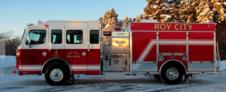 Roy City, UT, Fire Dept. Puts New Engine, Built by Rosenbauer, in