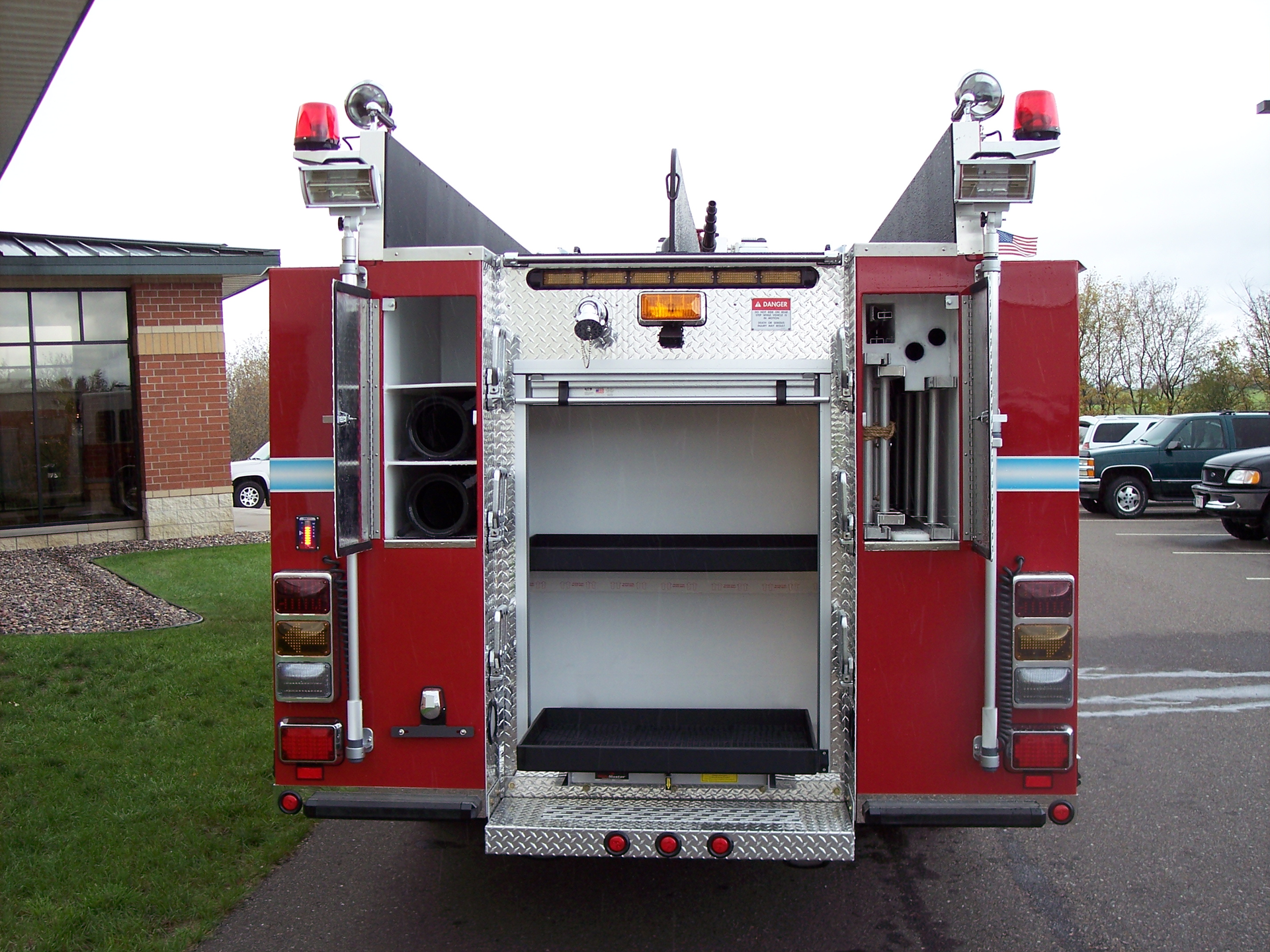 power wheels fire truck with water hose